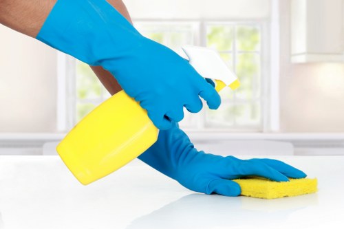 Commercial carpet cleaning example near a busy Wennington location