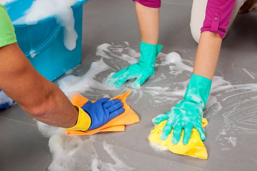 Customer concern being logged during carpet cleaning service review