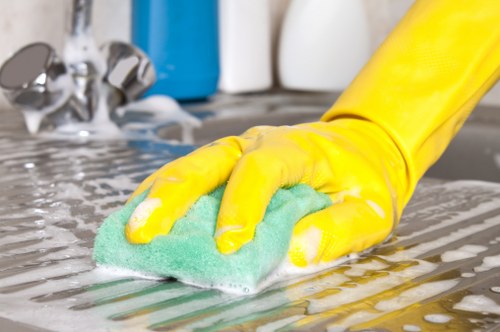 Recycling and waste separation for a sustainable carpet cleaning service